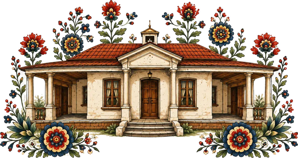 Ilustración institucional de la Casona del POM, sin textos superpuestos